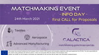 Apresentação da Open Call do projeto GALACTICA com 1,2M€ de apoio direto às PMEs - 24 de Março de 2021 – Inscrições abertas!