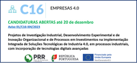 PRR – Indústria 4.0 – Candidaturas Abertas até 20 de dezembro 2023, para Projetos de Investigação Industrial, desenvolvimento Experimental e de Inovação Organizacional e de Processos