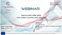 GALACTICA project Webinar on “How to craft a killer pitch: what makes a business pitch effective?” – April 14th