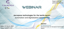 GALACTICA project Webinar on Aerospace technologies for textile sector – March 23rd