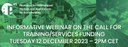 PIMAP4Sustainability launched a new call to fund training/services, with Informative Webinar on 12 December