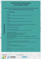 Encontro Nacional Clusters 2020 com o tema "O Papel dos Clusters no Quadro da Transição Verde e Digital na Recuperação Pós-Pandémica da Economia" 