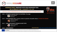 Lançamento oficial do serviço IDEA MANAGER da plataforma MANU-SQUARE